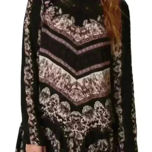 Free People Black Smooth Talker Tunic Short Dress - Picture 3 of 6